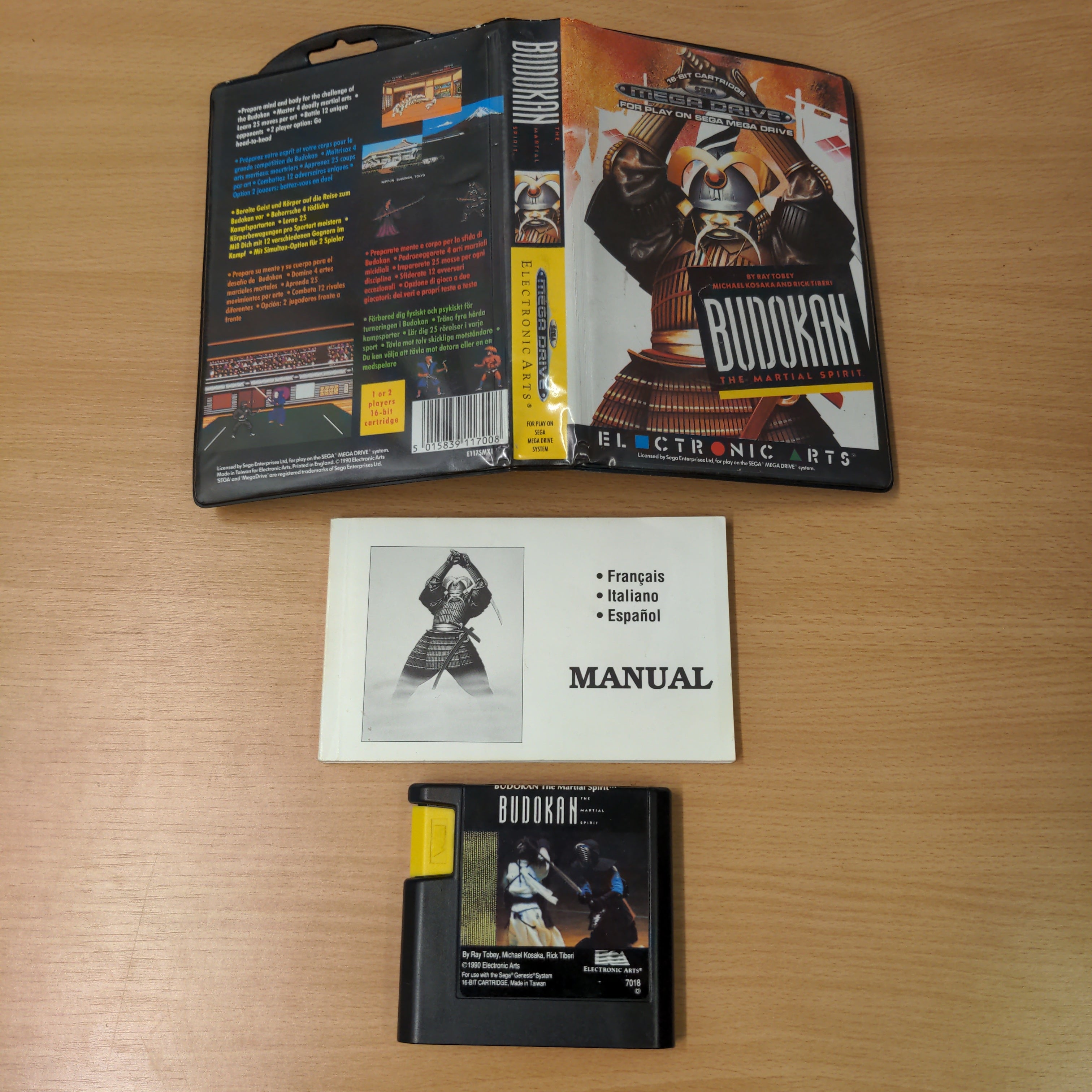 Budokan: The Martial Spirit Sega Mega Drive game complete Budokan: The Martial Spirit Sega Mega Drive game complete